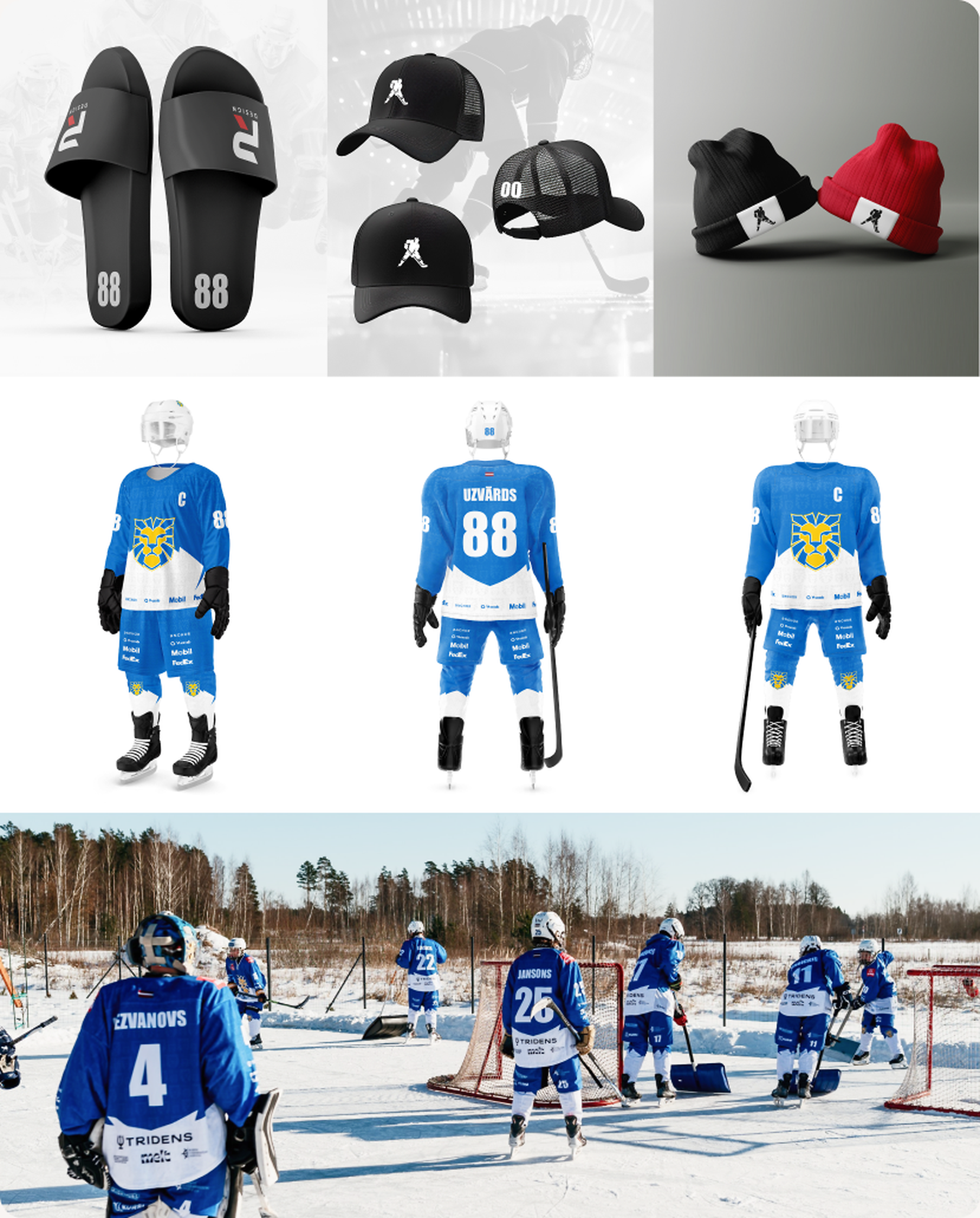 RIGA HS hockey uniform and sportswear designs