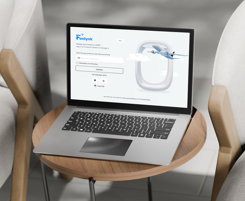 Web design preview on laptop